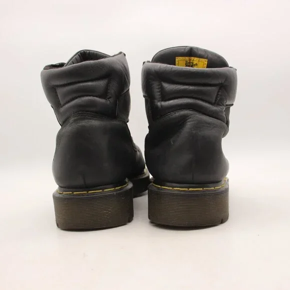 Dr. Martens 8836 Men's Size 12 M Industrial Black Leather Steel Toe Work Boots